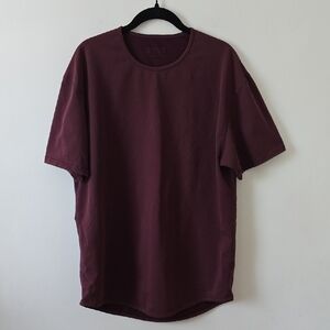BYLT Drop Cut Lux Men's Maroon T-Shirt XL